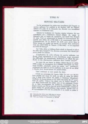 Titre IV Service Militaire