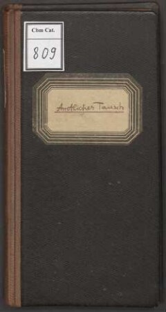 Amtlicher Tausch - BSB Cbm Cat. 809