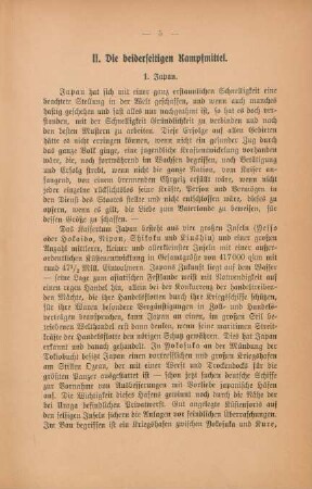 II. Die beiderseitigen Kampfmittel
