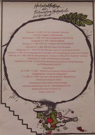Plakat "Hochschulfesttage der TH Karl-Marx-Stadt", 1982