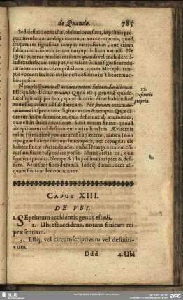 Caput XIII. De Ubi