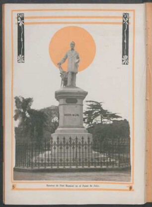 Estatua de José Mazzini en el Paseo de Julio - [Ilustración]