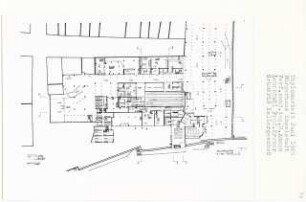 Bürgerhaus, Ingolstadt-Altstadt (Diplomarbeit bei Willy Kreuer): Grundriss Kellergeschoss 1:200