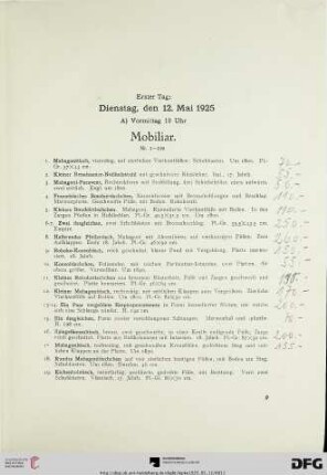 Mobiliar (Nr. 1-198)