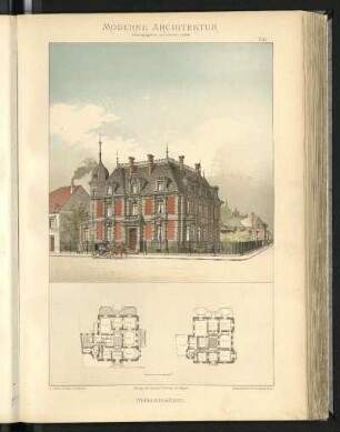 Wohnhaus in Basel. E. Vischer & Fueter, Architekten. Grundrisse
