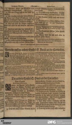 Die andere Epistel S. Pauli an die Corinther.