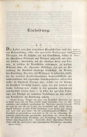 Handbuch der speciellen Pathologie und Therapie für Thierärzte, 1