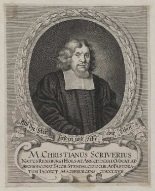 Bildnis des Christianus Scriverius