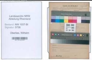 Entnazifizierung Wilhelm Oberlies , geb. 00.00.0000 (Postamtmann)