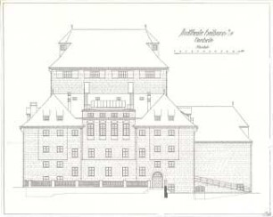 Fischer, Theodor; Heilbronn; Stadt-Theater - Nordseite (Ansicht)