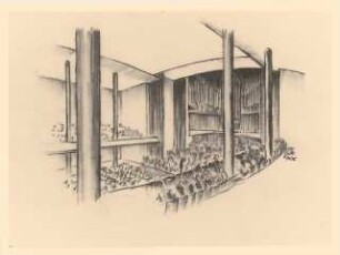 Kongresszentrum Heidelberg Neubau: Perspektivische Ansicht Saal