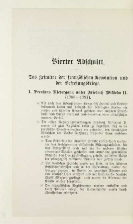 Vierter Abschnitt. Das Zeitalter der französischen Revolution und der Befreiungskriege