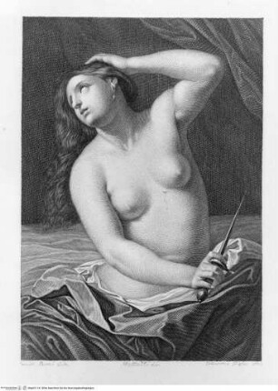 La Reale Galleria di Torino illustrataBand 2.Tafel LXV.: Lucretia mit dem Dolch - Volume IITafel LXV.: Lucrezia
