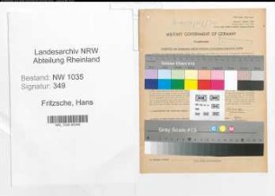Entnazifizierung Hans Fritzsche , geb. 07.08.1911 (Bergingenieur)