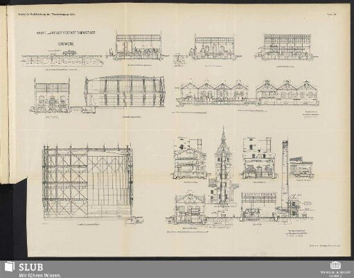 Tafel VII. Haupt- und Residenzstadt Darmstadt. Gaswerk
