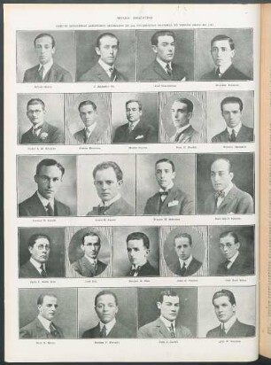 Nuevos ingenieros agronomos egresados de la Universidad Nacional de Buenos Aires en 1918 [Fotografías]