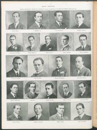 Nuevos ingenieros agronomos egresados de la Universidad Nacional de Buenos Aires en 1918 [Fotografías]
