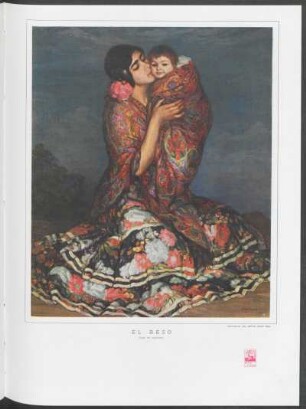 El beso : Óleo de Cardona, propiedad del señor Justo Bou