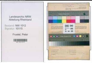 Entnazifizierung Peter Fruetel , geb. 08.04.1903 (Kaufmann)