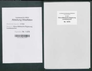 Gerichtsordnung für die (Go-)Gerichte in der Grafschaft Mark Beschreibung: Schrift auf Amtsbuchlage, "Gerichtsordnung des Landts von der Marck", Reinschrift mit Rubrizierung von späterer Hand, 12 Blatt, beschriftet S. 1-8, Papier oben rechts und links stark vermodert; Textverluste durch Abschrift des frühen 19. Jahrhunderts teilweise ausgeglichen.