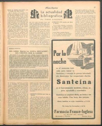 Del libro "Hacia la nueva educación", del coronel José M. Sarobe : Páginas selectas
