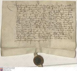 Herman [III.] Riedesel der Ältere, Erbmarschall zu Hessen, hat früher von Herman Schürman (Schuerman), Bürger zu Fritzlar (Fryßlar), 100 Gulden en...
