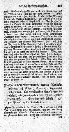 Wendisch-Rügianischer Landgebrauch.