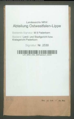 Erblasser: Sauerland, Maria Franziska Josephine: