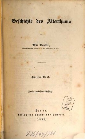 Geschichte des Alterthums, 2