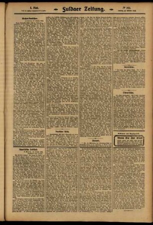 Dritte Ausgabe vom Samstag, den 18. Oktober 1913.