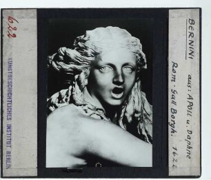 Bernini, Apollo und Daphne : Detail, Kopf der Daphne