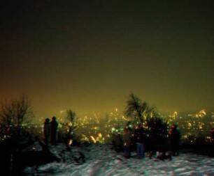 Annaberg, Silvester 1995, vom Schreckenberg aus