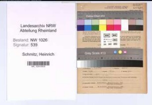 Entnazifizierung Heinrich Schmitz , geb. 09.04.1893 (Gastwirt)