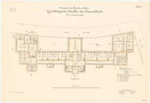 Frauenklinik der Charité, Berlin Gynäkologischer Pavillon, Um- und Erweiterungsbau: Grundriss Erdgeschoss 1:100