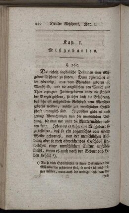 Kap. 1. Mißgeburten.