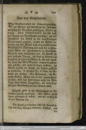 Von den Gewändern