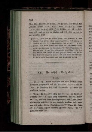 XII. Vermischte Aufgaben.
