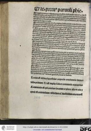 Locus est ultima superficies corporis continentis immobilis primum...