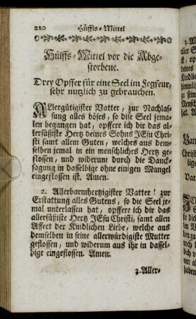 Hülffs-Mittel vor die Abgestorbene