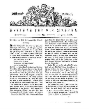 ¬Die¬ Rose, ein Bild des jugendlichen Lebens : (Beschluß)