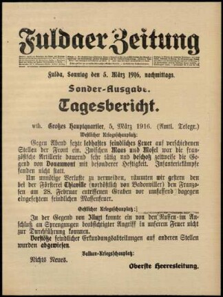 Ausgabe vom Sonntag, den 05. März 1916.