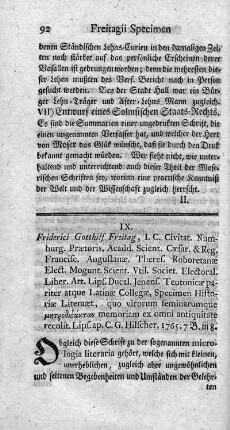 Specimen historiae literatae, quo virorum feminarumque metrodidakton memoriam ex omni antiquitate recolit.