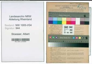 Entnazifizierung Albert Stoesser , geb. 11.10.1919 (Angestellter)