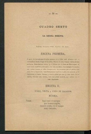 Cuadro sexto. - La reina Nikita