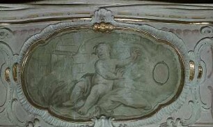 Putto mit Symbol der Ewigkeit