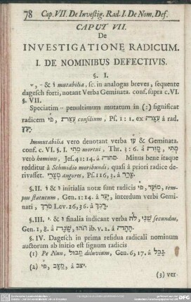 Caput VII. De Investigatione Radicum