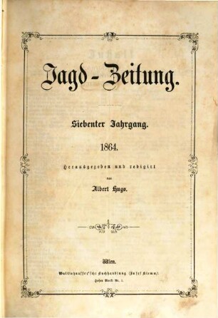 Jagd-Zeitung. 7, 7. 1864