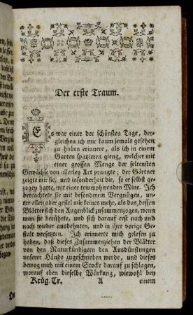 Der erste Traum. - Der fünfte Traum.
