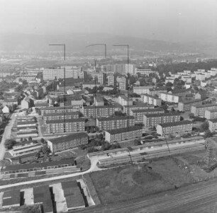 Neubaugebiet in Gera-Bieblach : Blickrichtung Westen
