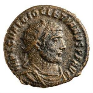 Münze, Follis (Follaro), 296 n. Chr.